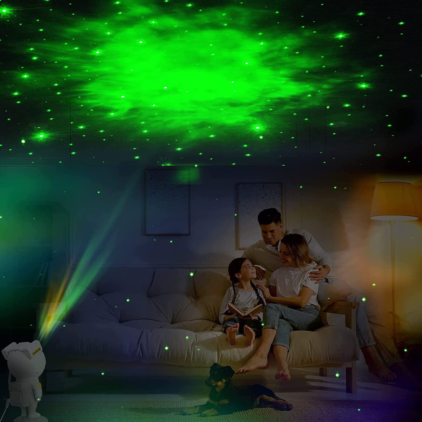 Gemmac Astronaut Galaxy Projector, Nebula Galaxy Projector Star Night Light Ceiling LED Star Projector Lamp with Timer and Remote Control for Adults Bedroom Party Birthday Decorations Gifts