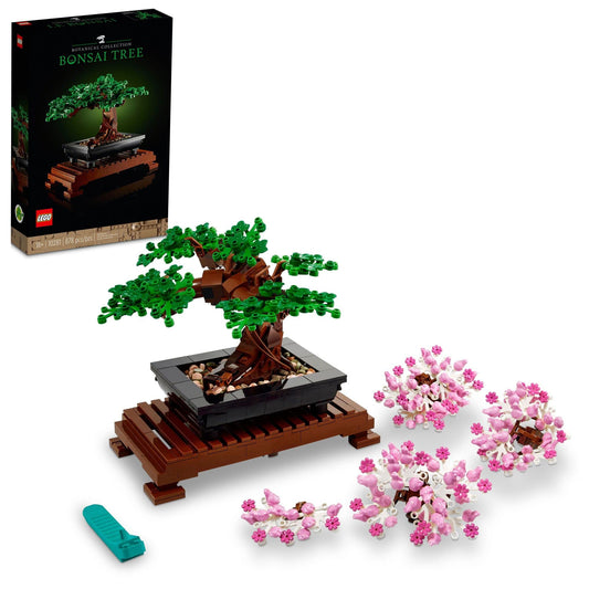 LEGO Icons Bonsai Tree Building Set - Artificial Bonsai Tree Plants for Home Decor, Adults Ages 18+ - Faux, Fake Plants for Table, Desk, Office - Birthday Gift for Men & Women - 10281