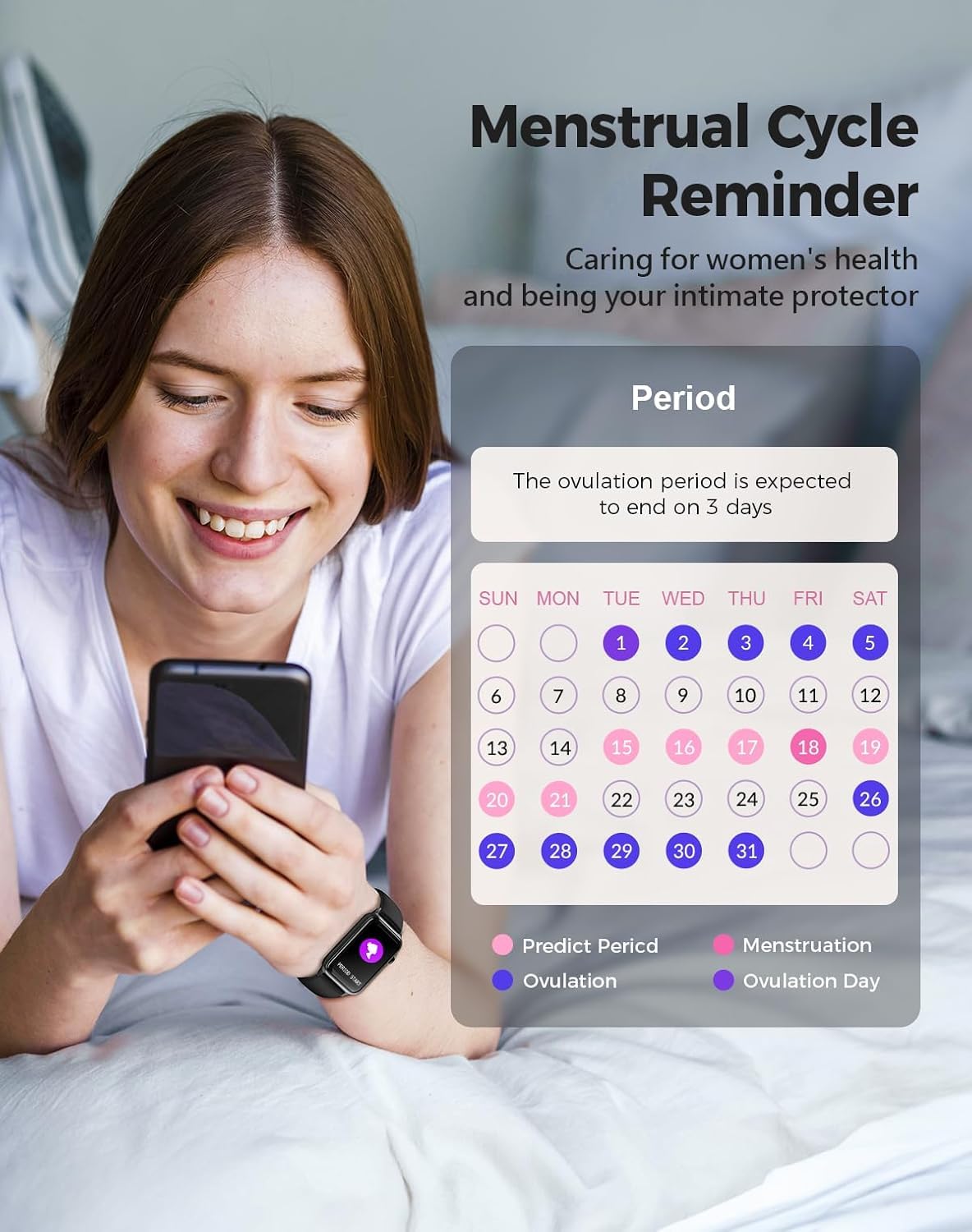 Health Fitness Tracker Smart Watch with 24/7 Heart Rate Blood Oxygen Blood Pressure Monitor Sleep Tracker 128 Exercise Modes Step Calorie Counter Pedometer IP68 Waterproof for Women Men Android iOS