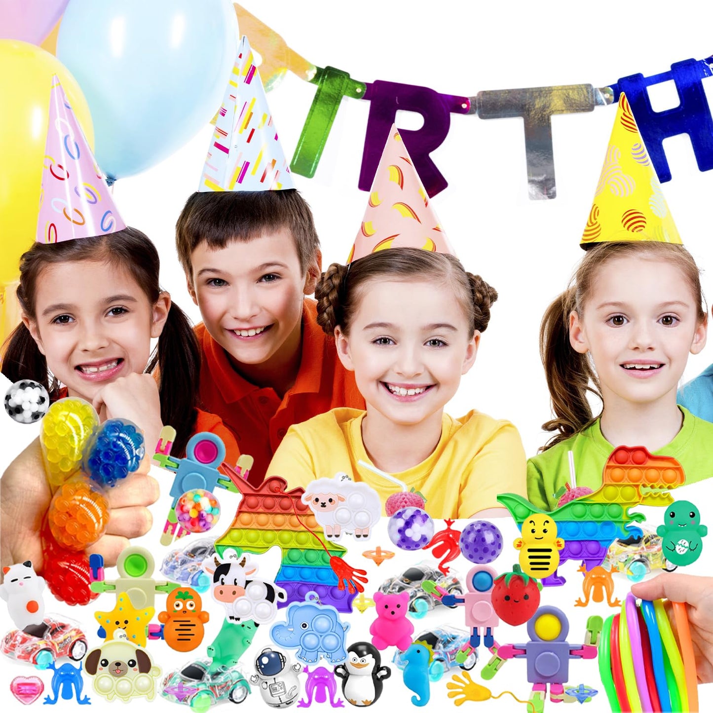 Party Favors Treasure Prizes Box - 148 PCS Party Favors for Classroom Kid 8-12, Fidget Toys Gift for Christmas Birthday, Carnival Game Prizes in Bulk, Pinata Filler Goodie Bag Stuffers for Boys Girls