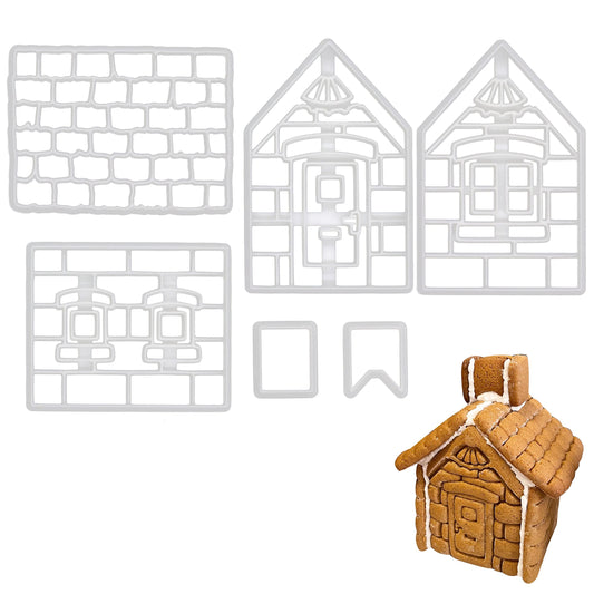 Gingerbread Xmas House Cookie Cutter, 1 set - Bakerlogy