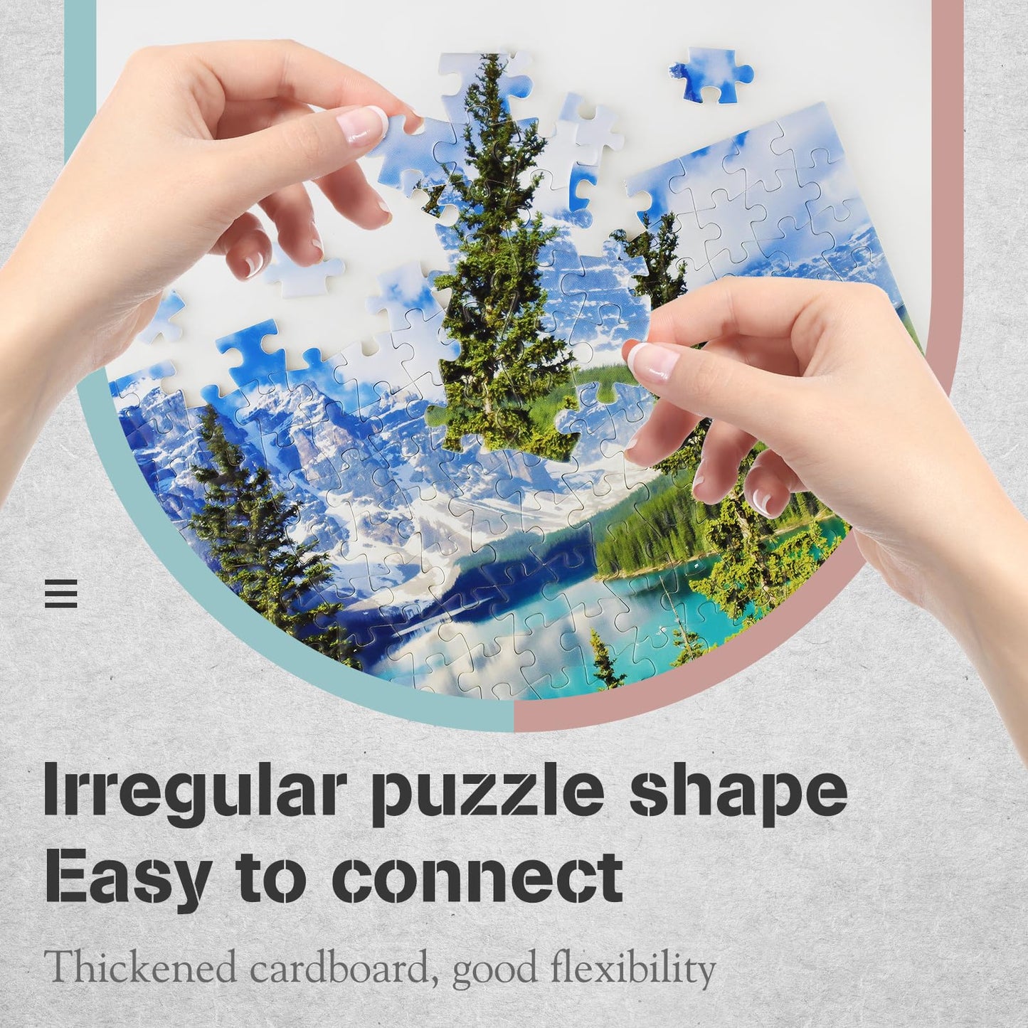 Small Jigsaw Puzzles for Adults Moraine Lake Mini Puzzles 150 Pieces Small Puzzles Micro Tiny Piece Challenging Difficult Travel Puzzle Games Toys Gifts 6 x 4 inch 3 Packs