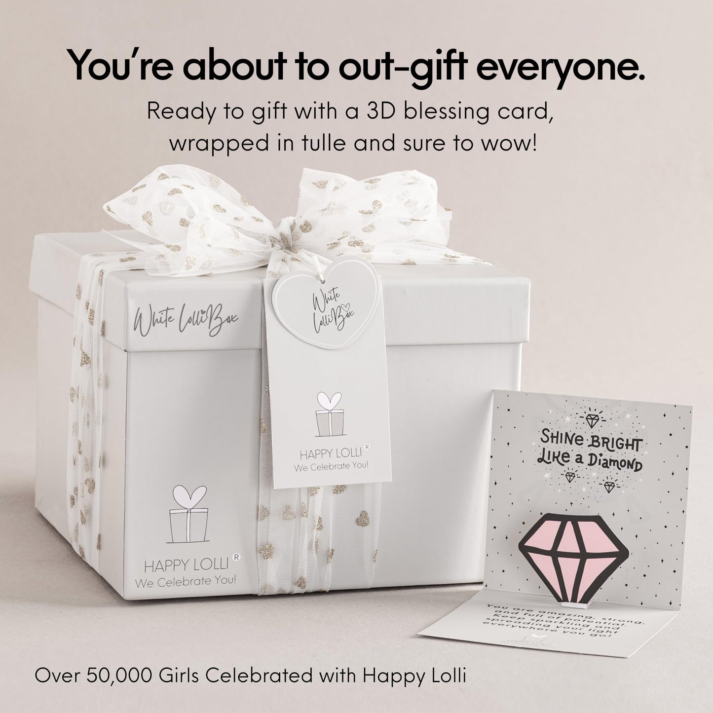 HAPPY LOLLI Birthday Gift for Tween & Teen Girls – 8 Wrapped Gifts with Empowering Tasks – Perfect for Christmas & Birthdays