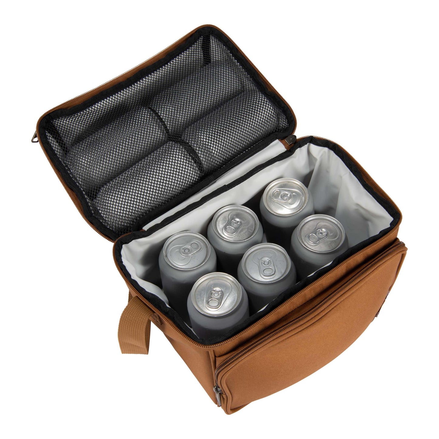 Carhartt Camping Cooler, Worksite Lunchbox, Soft Shell Cooler for Construction Sites, Work and Everyday Use Cooler, Brown