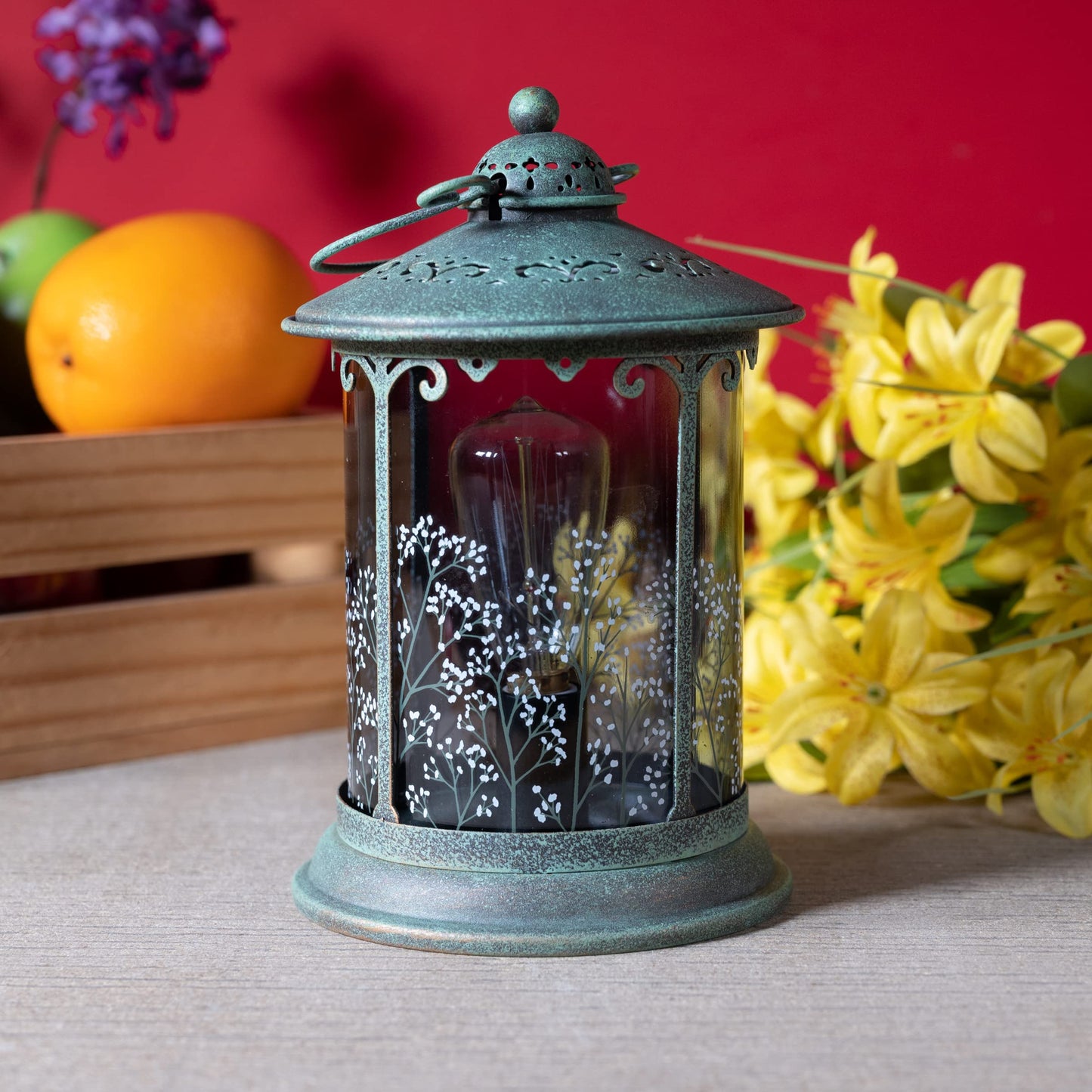 Scentsationals Wax Melt Warmer, Wax Warmer for Scented Wax Melts - Lantern Collection Cottage Farmhouse - Candle Wax Melter for Fragrance Cubes and Tarts