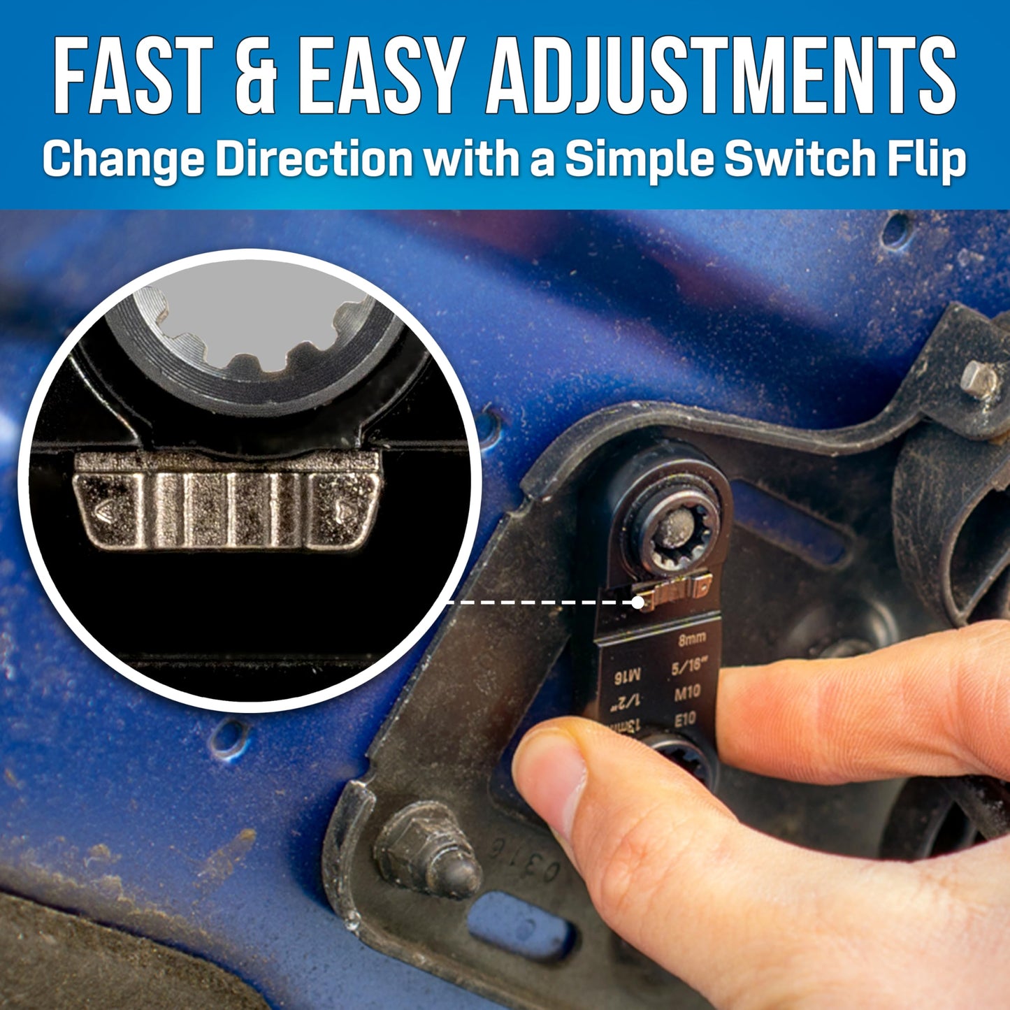 Jonard Tools PRW-813 Pocket Ratchet Wrench – 8-13 mm Hand Tool with Multiple Sockets for Metric, Imperial, Star & Square Nuts, Compact for Tight Spaces