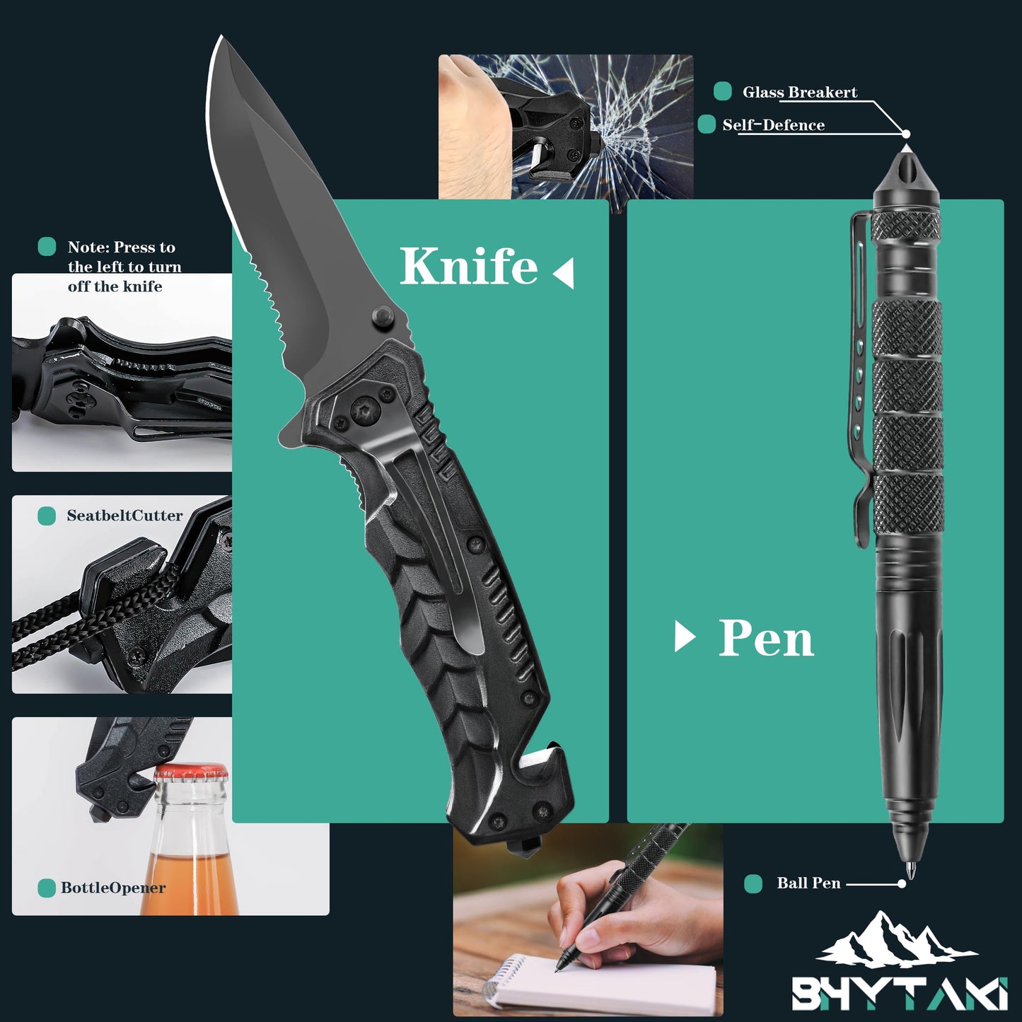 Survival Kits 37 in 1, Gifts for Men Dad Husband Valentine's Day, Emergency Survival Gear and Equipment, Camping Hiking Outdoor Adventure Cool Gadgets