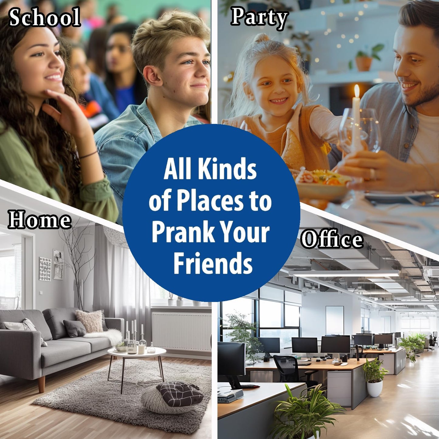 NewNoiseWar-Cricket Noise Maker Prank (6 Pcs), Hidden Pranks Beeping Several Months, Funny Office Pranks for Adults