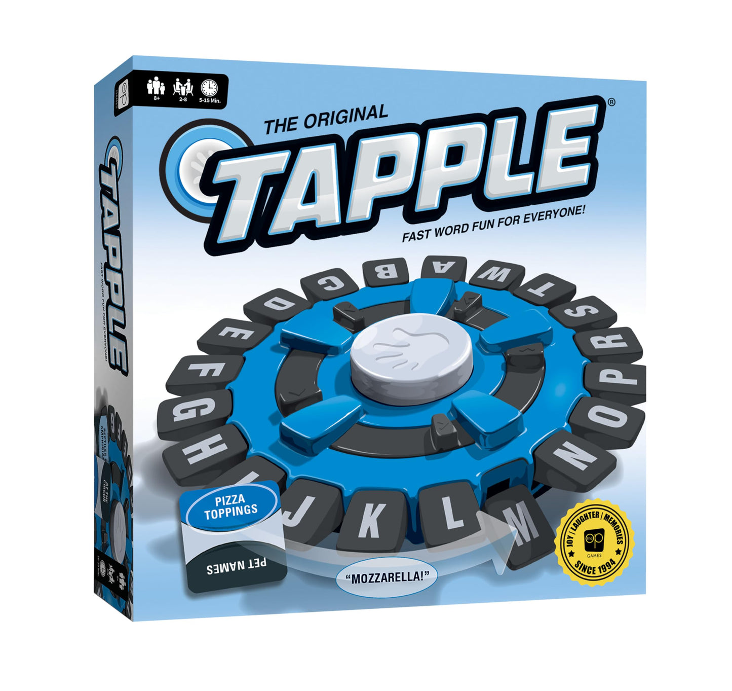 The Original TAPPLE, The Fast-Paced Family Board Game, Choose a Category & Race Against the Timer to be the Last Player, Learning Word Game for Ages 8 & Up, 2-8 Players, 15-20 Minute Play Time