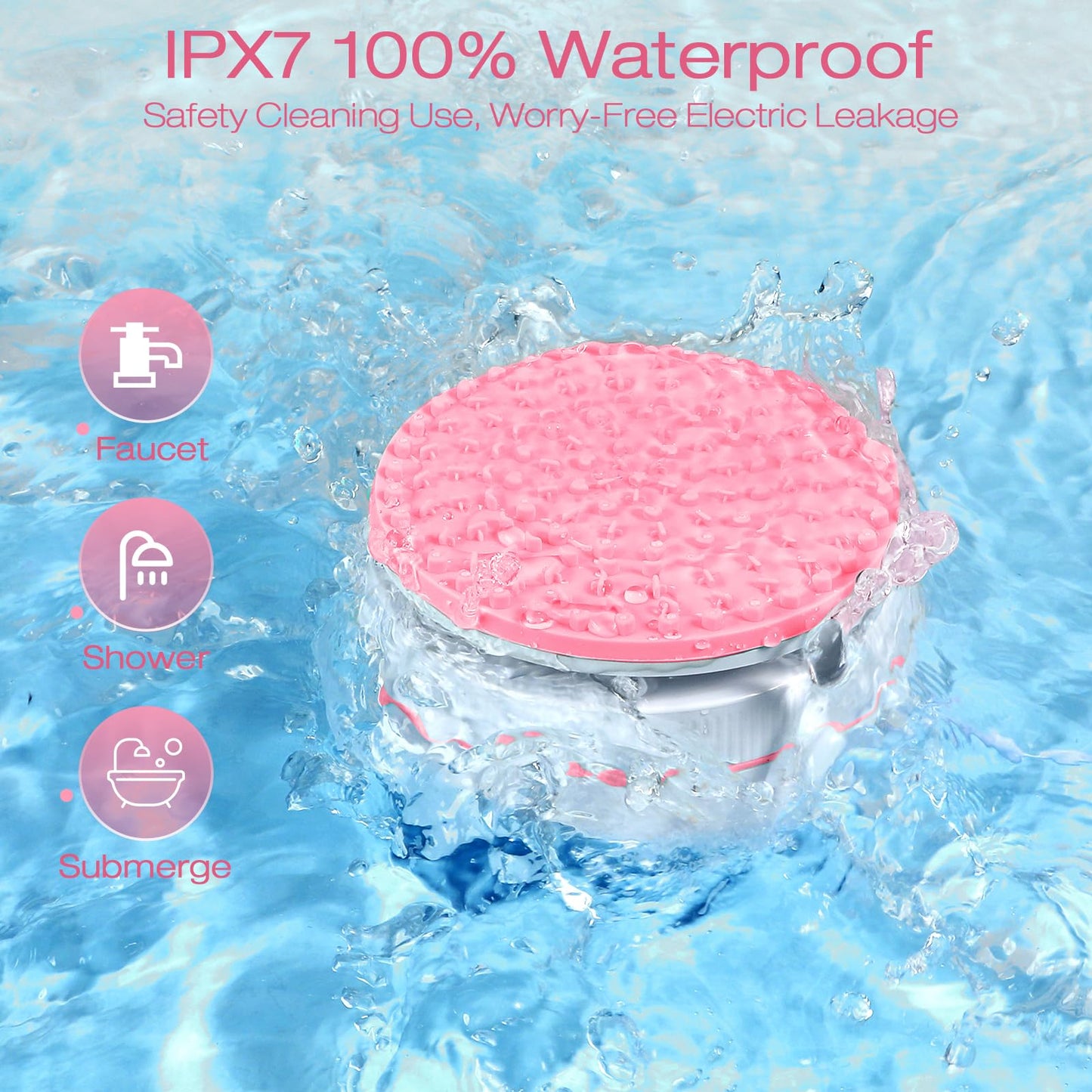 Norate Makeup Brush Cleaner, IPX7 Waterproof Electric Makeup Brush Cleaner Machine, Deep Cleaning Makeup Brushes, Stocking Stuffers Christmas Gifts for Women Mom Teen Girls