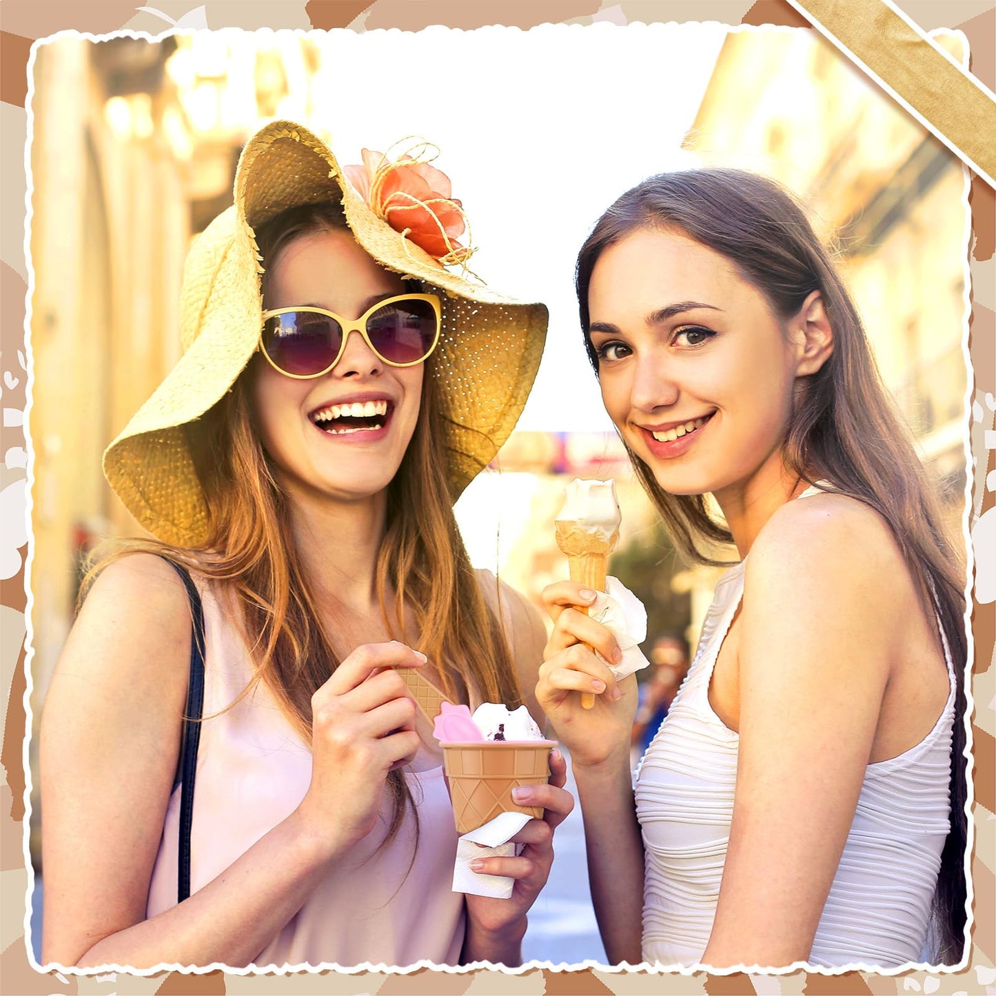 Jingmore 72 Pcs Reusable Ice Cream Bowls And Spoons Set Plastic Ice Cream Cups With Spoons And Lids Bulks Cartoon Candy Color Sundae Cups For Sundae Frozen Yogurt Summer Holiday Party, 6 Colors