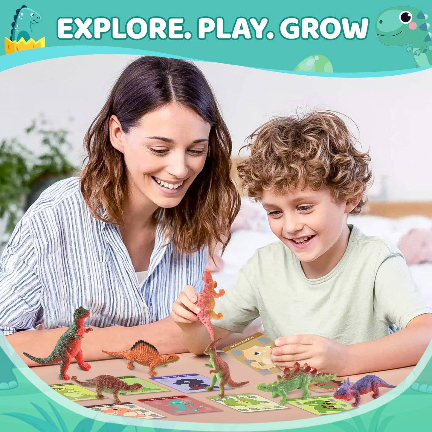 Bath Bombs for Kids with Surprise Toys Inside - 9 Pack Organic Dinosaur Bath Bombs Gift Set, Bubble Bath Fizzes, Dinosaur Toys for Kids 3 4 5 6 7 8 9 Years, Stocking Stuffers for Kids, Christmas Gifts