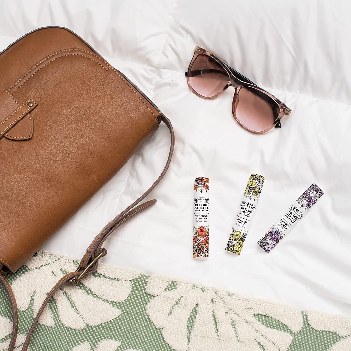 Poo-Pourri Before-You-Go Toilet Spray, In A Pinch Pack, Variety Travel Size 10 mL - Original Citrus, Lavender Vanilla, Tropical Hibiscus, Vanilla Mint and Lavender Peppermint