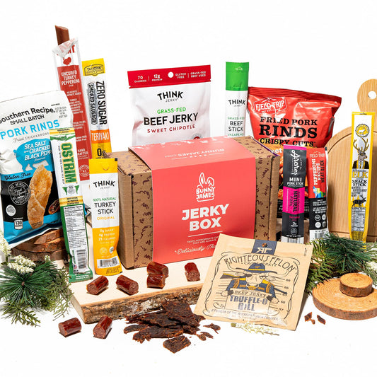 Beef Jerky Gift Basket For Men - Exotic Jerky Variety Pack, Delicious Protein-Packed Snack Box for Dad, Husband - Birthday, Holiday Food Treats for Adults - Unique Food Gifts for Men Who Want Nothing