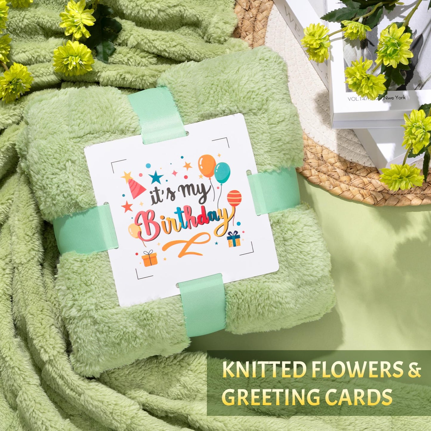 Birthday Gifts for Women, 12pcs Happy Birthday Gift Basket for Women Unique Gifts Set Ideas Relaxing Birthday Box w/ Blanket for Her Mom Best Friends Female Sister Coworker Her Friendship