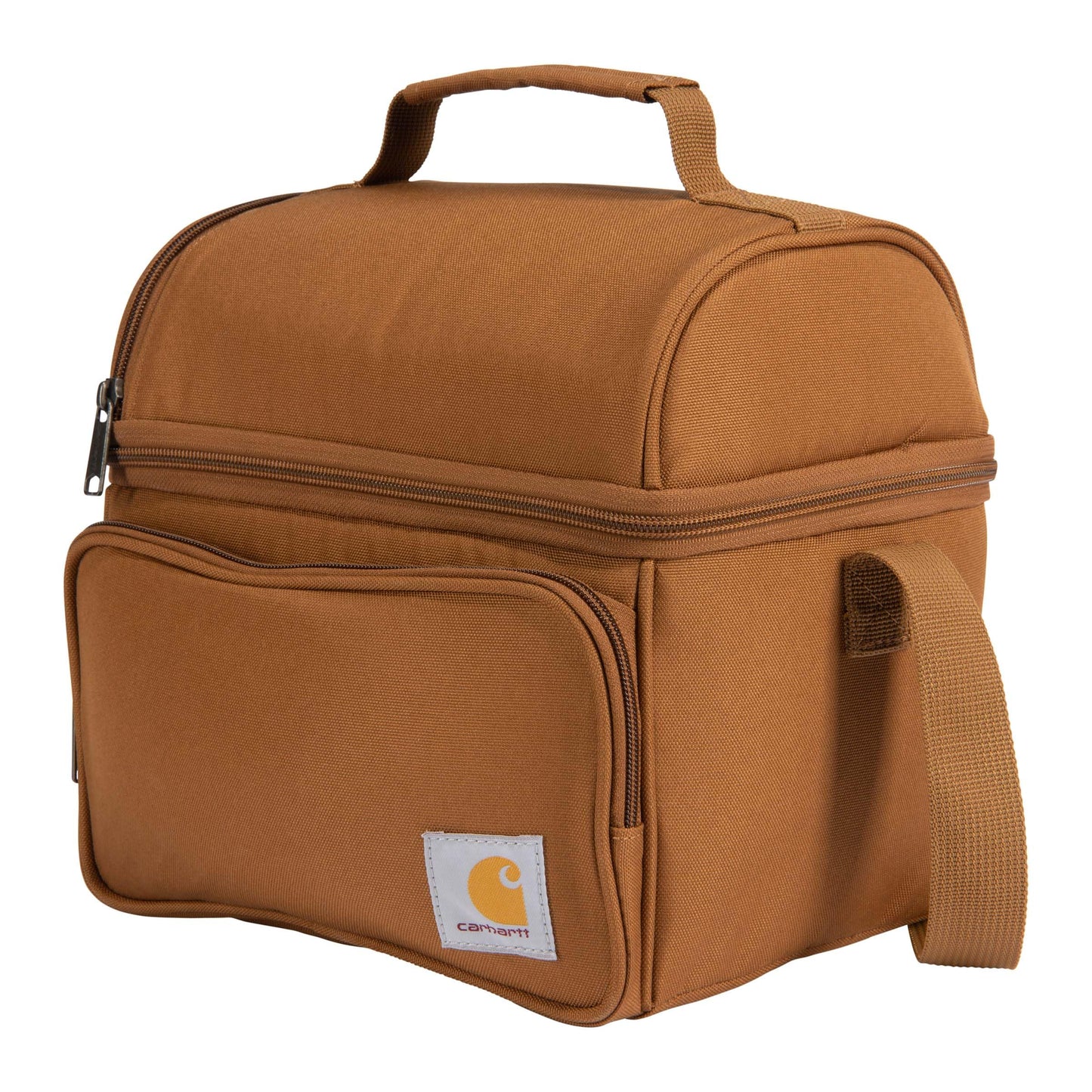 Carhartt Camping Cooler, Worksite Lunchbox, Soft Shell Cooler for Construction Sites, Work and Everyday Use Cooler, Brown