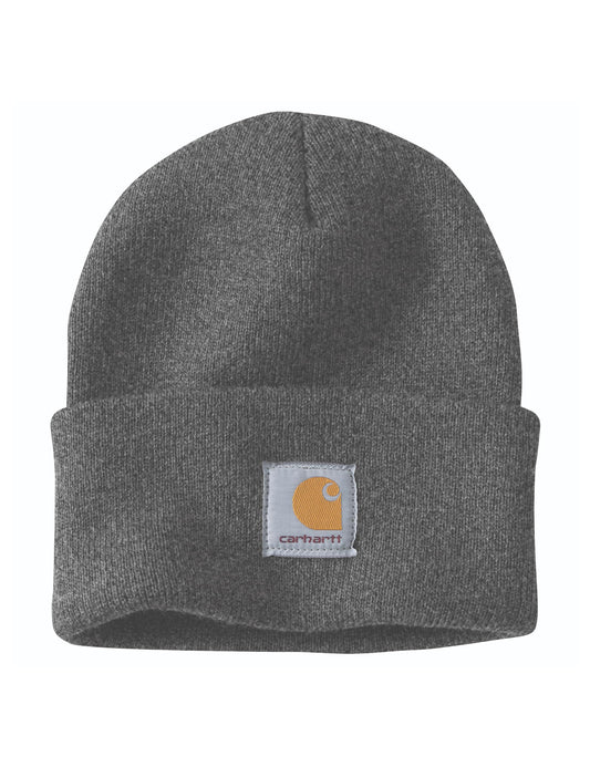 Carhartt Men's Knit Cuffed Beanie, Coal Heather, One Size